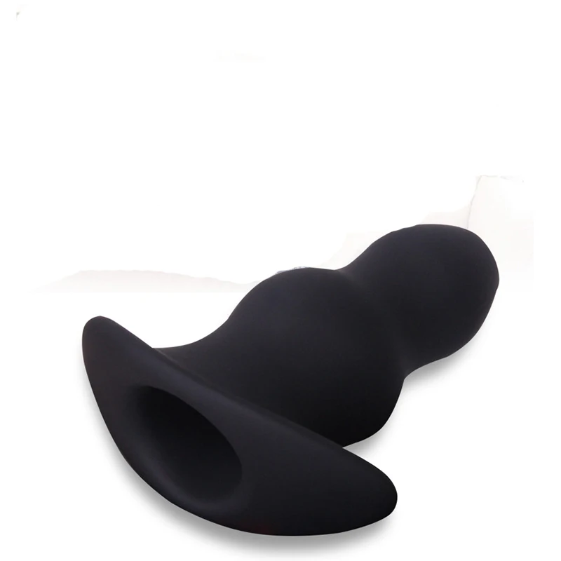Hollow Silicone Anal Plug Anus Peep SM Erotic Toys For Men Woman, Prostate Massage Butt Plug Enema Anal Beads Sex Toys for Gay 2