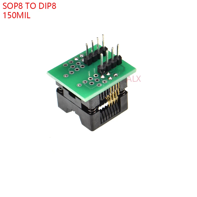5PCS SOIC8 SOP8 TO DIP8 ez programmer adapter socket 150MIL SOCKET CONVERTER MODULE test chip IC 24C02 24C08 24C32 EEPROM
5PCS SOIC8 SOP8 TO DIP8 ez programmer adapter socket 150MIL SOCKET CONVERTER MODULE test chip IC 24C02 24C08 24C32 EEPROM