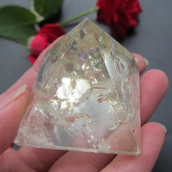42*42mm Natural Citrine Yellow creastly pyramid Points Single Terminated Crystal Polished
42*42mm Natural Citrine Yellow creastly pyramid Points Single Terminated Crystal Polished