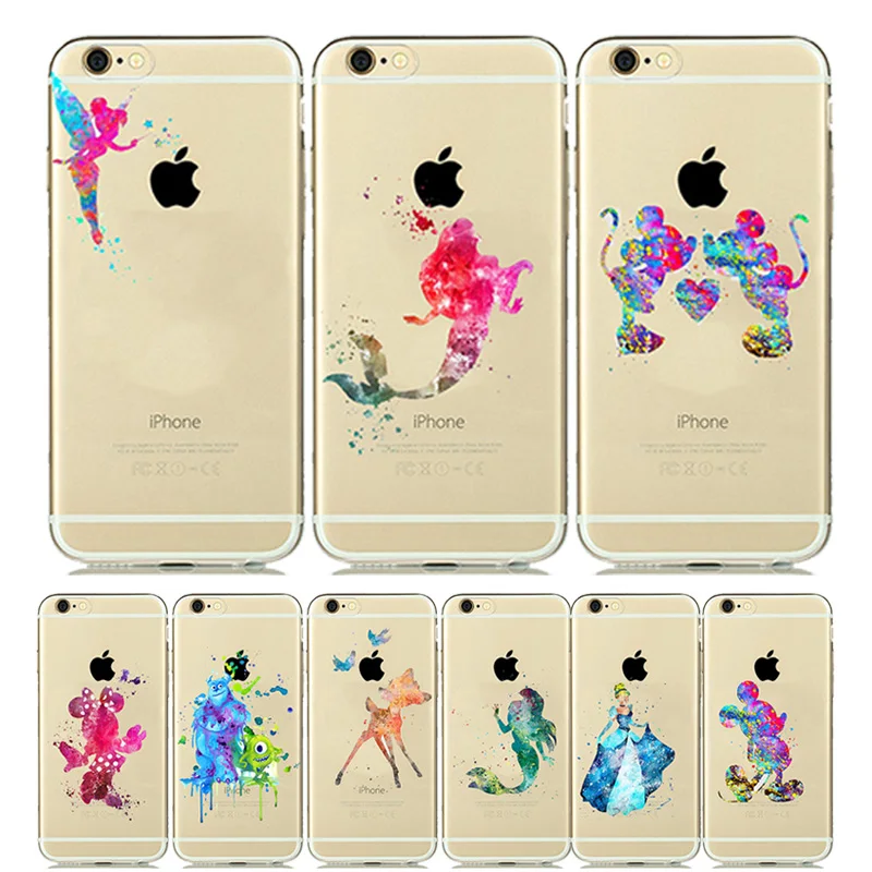 Cute Mickey Minnie Silicone Cover for iPhone SE 5s 6s 7 8 Plus 7Plus 8Plus Case Snow White Mermaid for iPhone8 iPhone7 Capinha
Cute Mickey Minnie Silicone Cover for iPhone SE 5s 6s 7 8 Plus 7Plus 8Plus Case Snow White Mermaid for iPhone8 iPhone7 Capinha