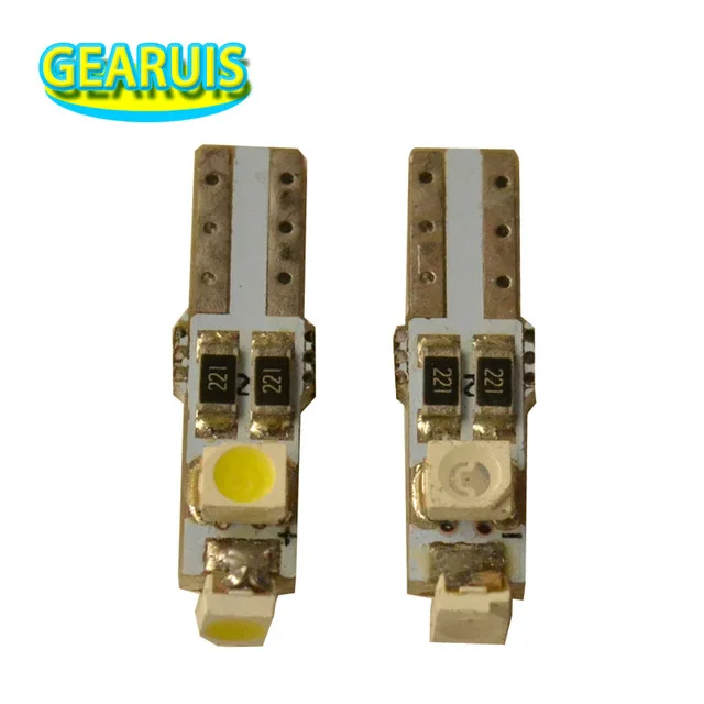 100X Car auto T5 Led 3 SMD 1210 3825 PCB 74 73 Wedge Instrument Cluster Panel Speedometer Lamp Bulb Gauge Dash Light 7colors 12V
100X Car auto T5 Led 3 SMD 1210 3825 PCB 74 73 Wedge Instrument Cluster Panel Speedometer Lamp Bulb Gauge Dash Light 7colors 12V