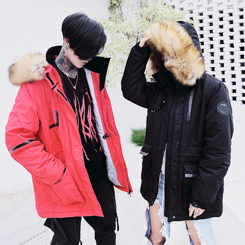 AreMoMuWha Men's Cotton Coat Men's Long Section Thick Winter Stand Collar Down Cotton Pad Korean Version of The Loose Trend Coat
AreMoMuWha Men's Cotton Coat Men's Long Section Thick Winter Stand Collar Down Cotton Pad Korean Version of The Loose Trend Coat