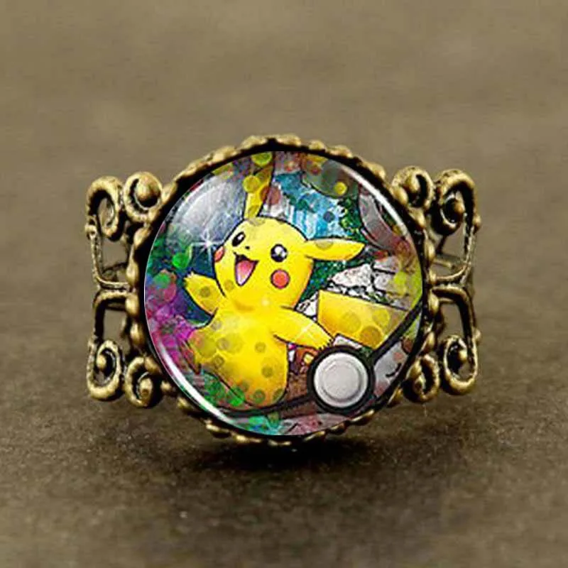 Pikachu Pokemon Cosplay Anime game Mens brass silver Ring steampunk Jewelry Gift women
Pikachu Pokemon Cosplay Anime game Mens brass silver Ring steampunk Jewelry Gift women