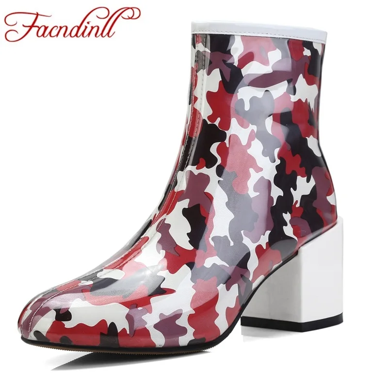 FACNDINLL women ankle boots shoes high qulaity square high heels round toe zipper shoes woman short rain boots big size 34-42
FACNDINLL women ankle boots shoes high qulaity square high heels round toe zipper shoes woman short rain boots big size 34-42