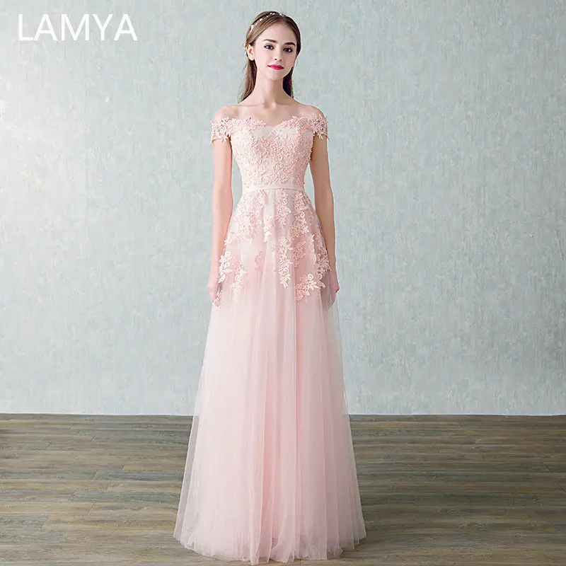 LAMYA Boat Neck Beading Appliques Evening Dresses Elegant Lace vestido de festa Banquet A Line Party Prom dress Robe de soiree
LAMYA Boat Neck Beading Appliques Evening Dresses Elegant Lace vestido de festa Banquet A Line Party Prom dress Robe de soiree
