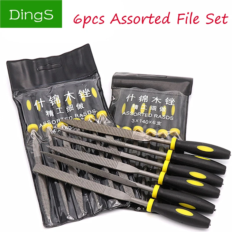 6pcs 140/160/180mm Assorted File Mini Rasp Diamond Needle File set Repair Tool Wood Grinding Hand File Tools
6pcs 140/160/180mm Assorted File Mini Rasp Diamond Needle File set Repair Tool Wood Grinding Hand File Tools