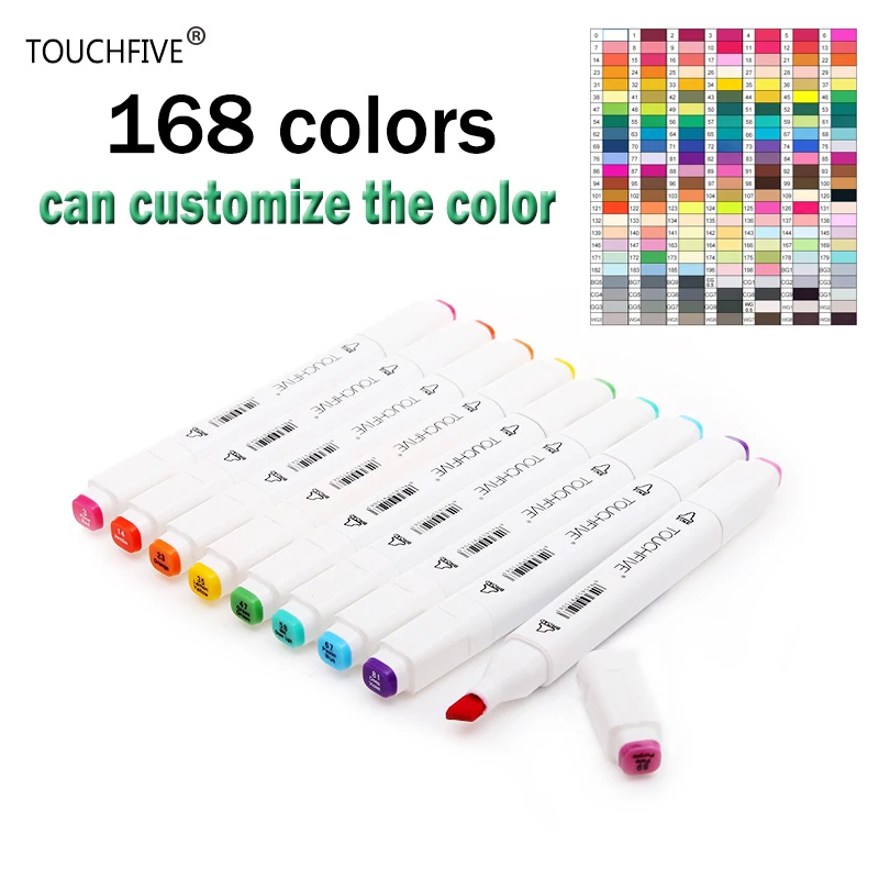 TOUCHFIVE 1pcs Can Choose Color Number for Yourself Dual Head Art Sketch Marker for Drawing markers pen Alcohol Based Marker
TOUCHFIVE 1pcs Can Choose Color Number for Yourself Dual Head Art Sketch Marker for Drawing markers pen Alcohol Based Marker