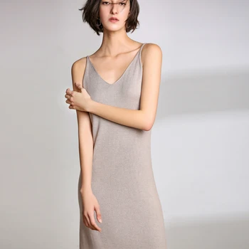 Women Dresses Sexy Spaghetti Strap Mid-Calf Sleeveless 100% New Straight Female Dress 5colors cashmere knitted pullovers
Women Dresses Sexy Spaghetti Strap Mid-Calf Sleeveless 100% New Straight Female Dress 5colors cashmere knitted pullovers