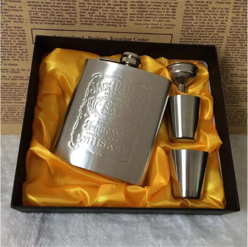 Drink with a Box 7oz Luxury Stainless Steel Leather Hip Flask Personalized Whiskey Flask
Drink with a Box 7oz Luxury Stainless Steel Leather Hip Flask Personalized Whiskey Flask