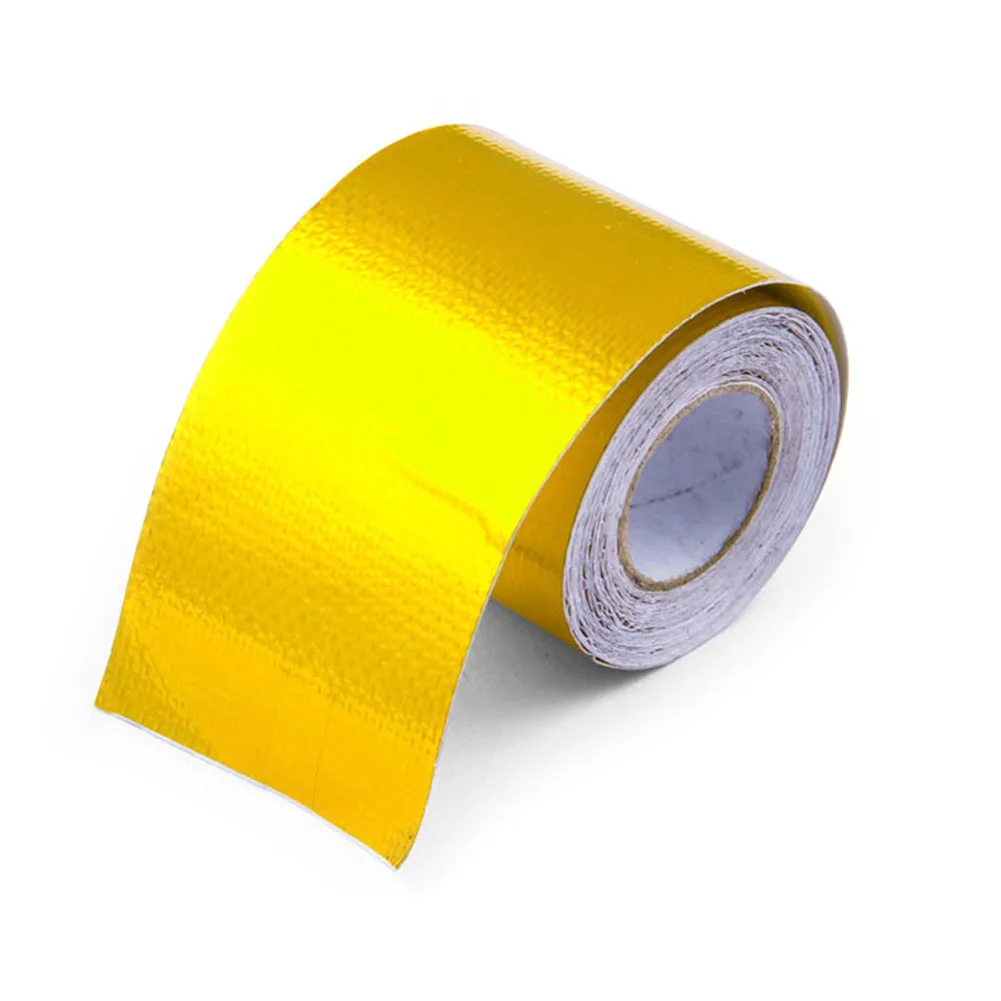 Aluminum Foil Self Adhesive High Temperature Reflective Gold 5m Heat Shield Silver Wrap Tape Roll Exhaust Pipe
Aluminum Foil Self Adhesive High Temperature Reflective Gold 5m Heat Shield Silver Wrap Tape Roll Exhaust Pipe