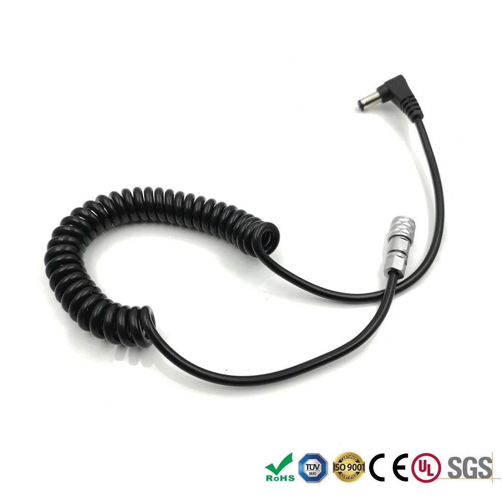 Right angle DC 5.5X2.5m to Weipu SF6 BMPCC 4K Coiled Spiral Power Cable, DC 5525 for New BMPCC4K Blackmagic Pocket Cinema Camera
Right angle DC 5.5X2.5m to Weipu SF6 BMPCC 4K Coiled Spiral Power Cable, DC 5525 for New BMPCC4K Blackmagic Pocket Cinema Camera