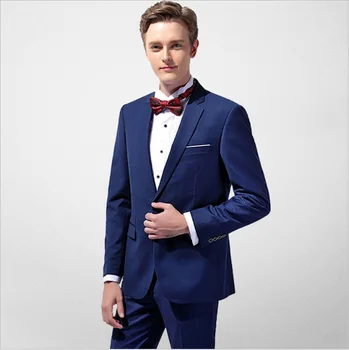 Blue latest men's wedding ball gown, men's fashion trend suit Slim wedding best suit (coat + pants + vest + bow tie)
Blue latest men's wedding ball gown, men's fashion trend suit Slim wedding best suit (coat + pants + vest + bow tie)