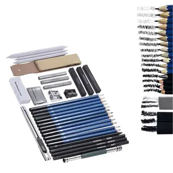 33 pcs Pencil Professional Drawing Sketch Pencil Kit Sketch Graphite Charcoal Pencils Sticks Erasers Stationery Drawing Suppli
33 pcs Pencil Professional Drawing Sketch Pencil Kit Sketch Graphite Charcoal Pencils Sticks Erasers Stationery Drawing Suppli