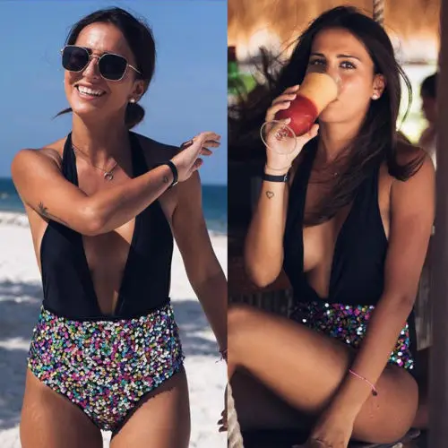 Hot Women Bikini Set Push-up Padded Deep V-Neck Bandage Multiple Colors Sequins Swimsuit Swimwear Beachwear
Hot Women Bikini Set Push-up Padded Deep V-Neck Bandage Multiple Colors Sequins Swimsuit Swimwear Beachwear