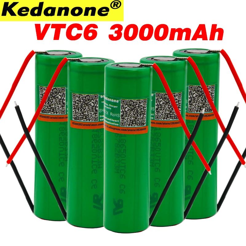 100% original New 3.7 V 3000 MAH Li ion rechargeable 18650 battery For SONY us18650 vtc6 30A 3000mah toys tools flashlight
100% original New 3.7 V 3000 MAH Li ion rechargeable 18650 battery For SONY us18650 vtc6 30A 3000mah toys tools flashlight