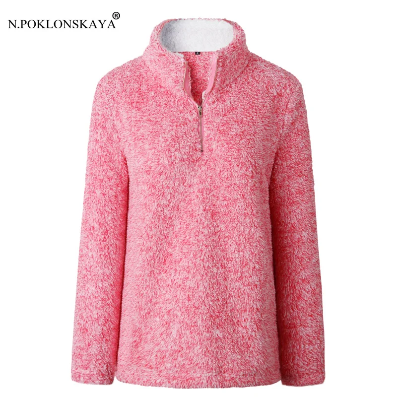 N.POKLONSKAYA Women Hoodies Female Winter Sweatshirt Solid Color Hoodie Warm Long Slleeve Tops Autumn Turtleneck Fleece Outwear
N.POKLONSKAYA Women Hoodies Female Winter Sweatshirt Solid Color Hoodie Warm Long Slleeve Tops Autumn Turtleneck Fleece Outwear