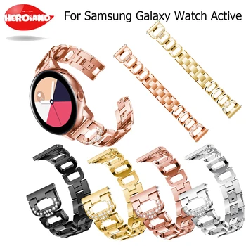 20mm Strap for Samsung galaxy Watch Active 40mm/galaxy Watch 42mm/Gear S2 Stainless Steel replacement Crystal Women wristband
20mm Strap for Samsung galaxy Watch Active 40mm/galaxy Watch 42mm/Gear S2 Stainless Steel replacement Crystal Women wristband