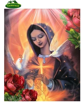 Handmade Diamond Embroidery Religious Woman Pigeon Diamond Painting Cross Stitch Kits Rhinestone Pasted Home Decoration
Handmade Diamond Embroidery Religious Woman Pigeon Diamond Painting Cross Stitch Kits Rhinestone Pasted Home Decoration