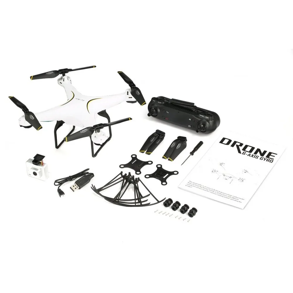 SG600 RC Drone 2.4G 6Axis FPV Selfie Quadcopter with 2MP HD Wifi Wide Angle Camera Altitude Hold Auto Return Headless 360 Flip
SG600 RC Drone 2.4G 6Axis FPV Selfie Quadcopter with 2MP HD Wifi Wide Angle Camera Altitude Hold Auto Return Headless 360 Flip