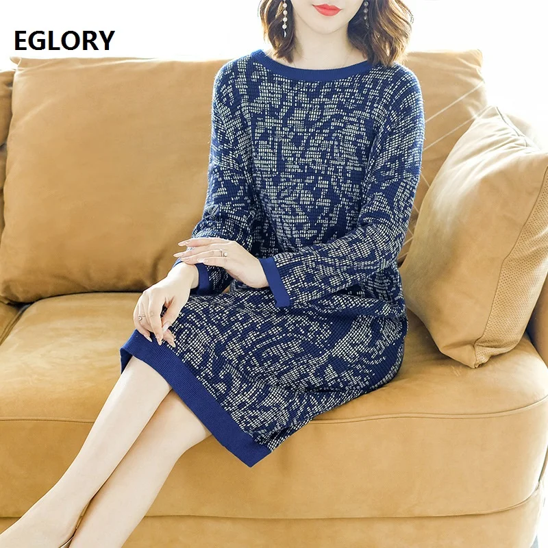 2018 Autumn Winter Women Sweater Dress Plus Size Long Pullover Ladies Warm Wool Knitted Long Sleeve Dress Casual Sweater Vestido
2018 Autumn Winter Women Sweater Dress Plus Size Long Pullover Ladies Warm Wool Knitted Long Sleeve Dress Casual Sweater Vestido