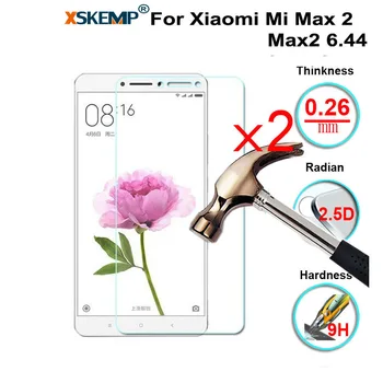 XSKEMP 2Pcs/Lot 9H Real Tempered Glass Screen Protector For Xiaomi Mi Max 2 Max2 6.44 Scratch Proof Clear Tablet Protective Film
XSKEMP 2Pcs/Lot 9H Real Tempered Glass Screen Protector For Xiaomi Mi Max 2 Max2 6.44 Scratch Proof Clear Tablet Protective Film