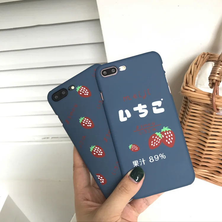 Kawaii Japanese Strawberry Letter Phone Case For iPhone 7 7 Puls 6 6S Puls X Cases Hard Plastic Matte Back Cover Coque Funda
Kawaii Japanese Strawberry Letter Phone Case For iPhone 7 7 Puls 6 6S Puls X Cases Hard Plastic Matte Back Cover Coque Funda