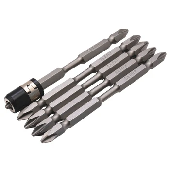 5Pcs S2 Screwdriver Bits Set 100Mm Phillips Strong Magnet Driver Steel Double Head Hex Shank With Magnetizer Ring
5Pcs S2 Screwdriver Bits Set 100Mm Phillips Strong Magnet Driver Steel Double Head Hex Shank With Magnetizer Ring