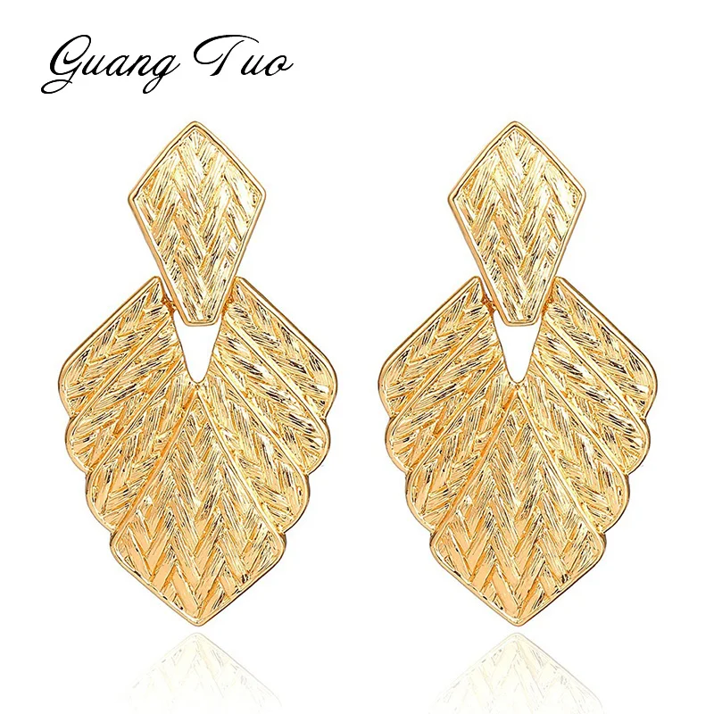 ES157 New Fashion Trend Earrings Simple Metal Geometric Leaf Shape Dangle Earrings For Women Gift Brincos Oorbellen Wholesale
ES157 New Fashion Trend Earrings Simple Metal Geometric Leaf Shape Dangle Earrings For Women Gift Brincos Oorbellen Wholesale