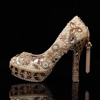 New Luxury shoes Rhinestones shoes Pearl wedding shoes Free shipping High-heeled shoes Luxury Fashion Shoes women
New Luxury shoes Rhinestones shoes Pearl wedding shoes Free shipping High-heeled shoes Luxury Fashion Shoes women