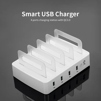 Smart Charging Station with 4 Ports USB QC3.0 Charging Dock of Universal Compatibility Charging Station for Family and Office Use
Smart Charging Station with 4 Ports USB QC3.0 Charging Dock of Universal Compatibility Charging Station for Family and Office Use