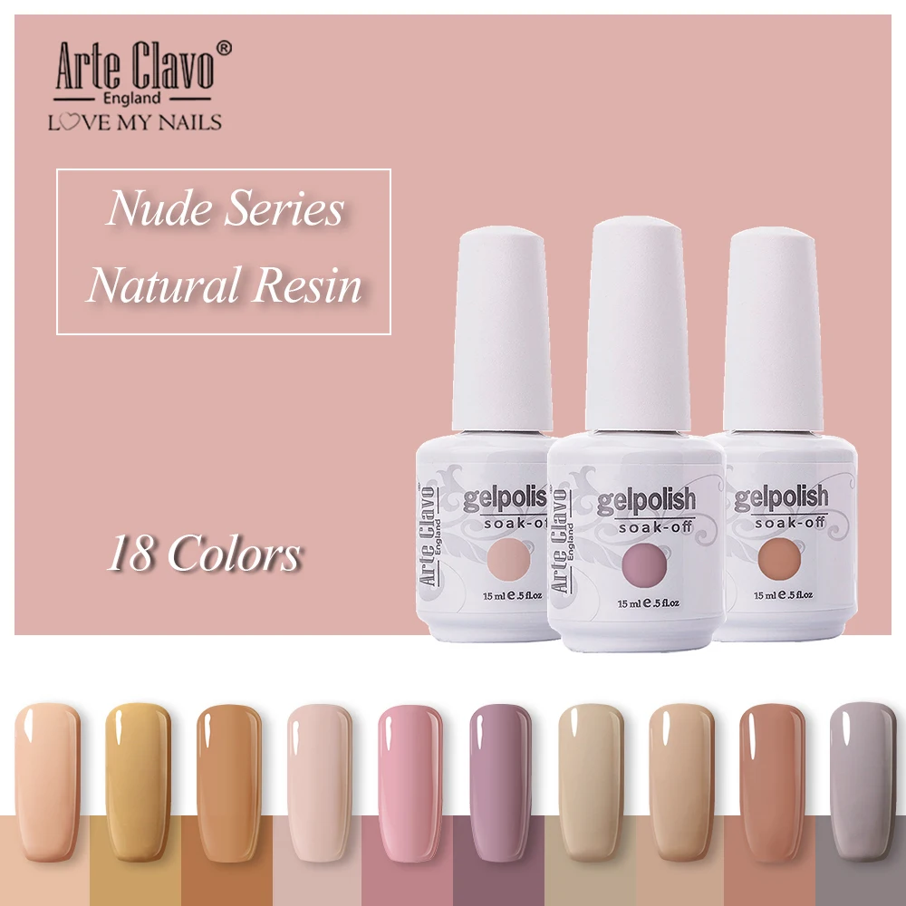 Arte Clavo 15ml Gel Nail Polish Nude Color Soak Off UV LED Glitter Nail Art Semi Permanent Gel Lacquer Gel for Nail Primer Tops
Arte Clavo 15ml Gel Nail Polish Nude Color Soak Off UV LED Glitter Nail Art Semi Permanent Gel Lacquer Gel for Nail Primer Tops