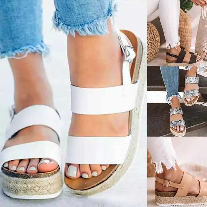Women Sandals New Platform Sandals With Wedges Shoes For Women Summer Chaussures Femme Leather Chunky Heels
Women Sandals New Platform Sandals With Wedges Shoes For Women Summer Chaussures Femme Leather Chunky Heels