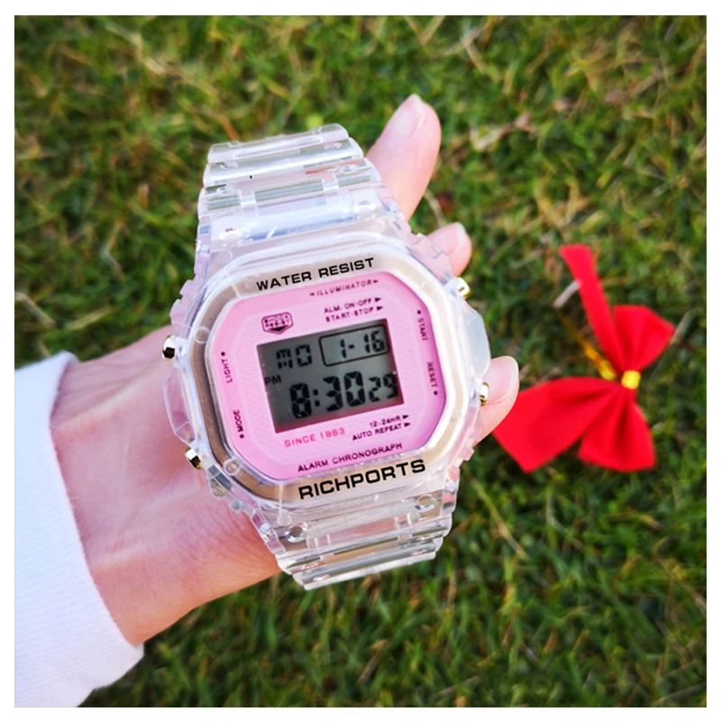 2019 New Clear Digital Wristwatch Brand Transparent Sport Watch PU Plastic Gel Watch For Men and Women Silicone Watches
2019 New Clear Digital Wristwatch Brand Transparent Sport Watch PU Plastic Gel Watch For Men and Women Silicone Watches