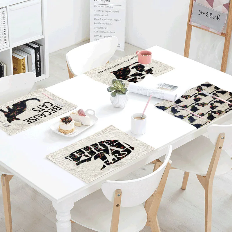 Talking About The Cat Cat Linens Printed Table Napkins Place Mat Ninja Polyester Table Cloth Dinering Design Party Decoration
Talking About The Cat Cat Linens Printed Table Napkins Place Mat Ninja Polyester Table Cloth Dinering Design Party Decoration