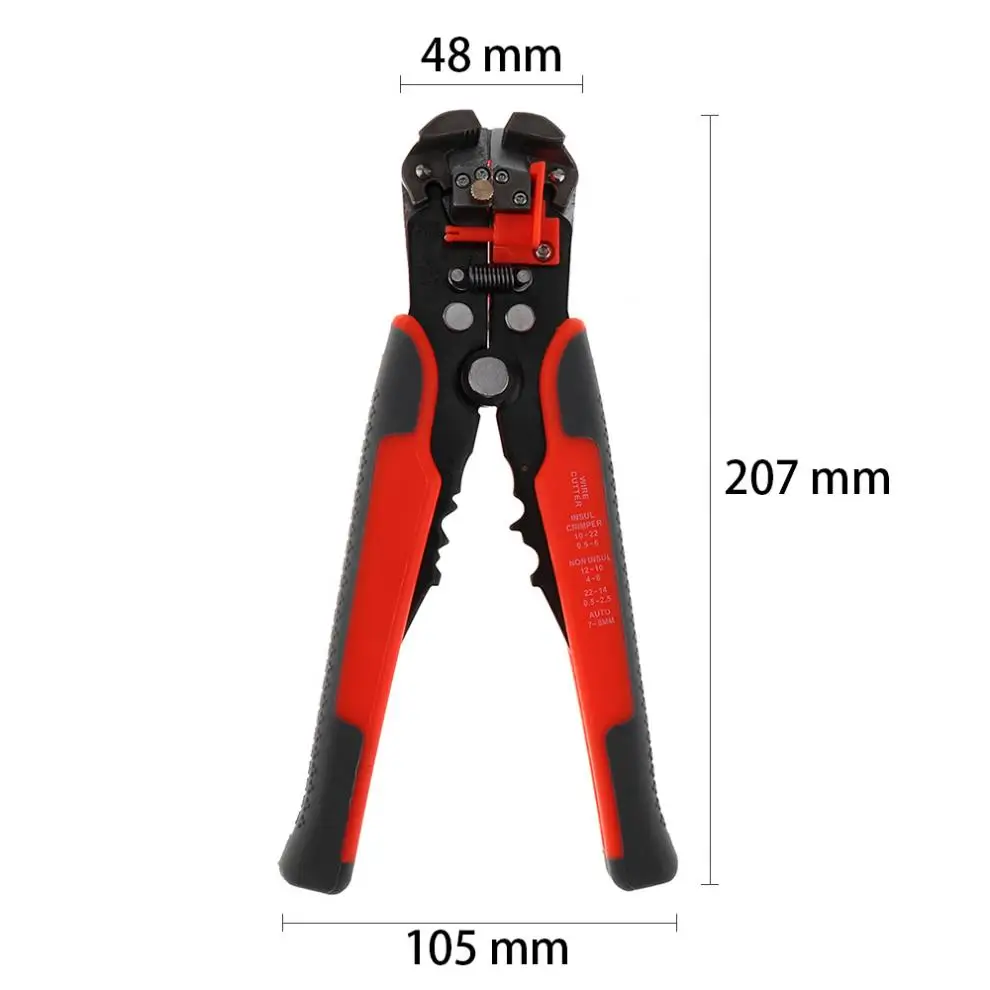 1pc 0.2-6.0mm Multifunctional Wire Stripping Pliers Carbon Steel Automatic Crimping Pliers Disassemble Tool with CR-V Head
1pc 0.2-6.0mm Multifunctional Wire Stripping Pliers Carbon Steel Automatic Crimping Pliers Disassemble Tool with CR-V Head