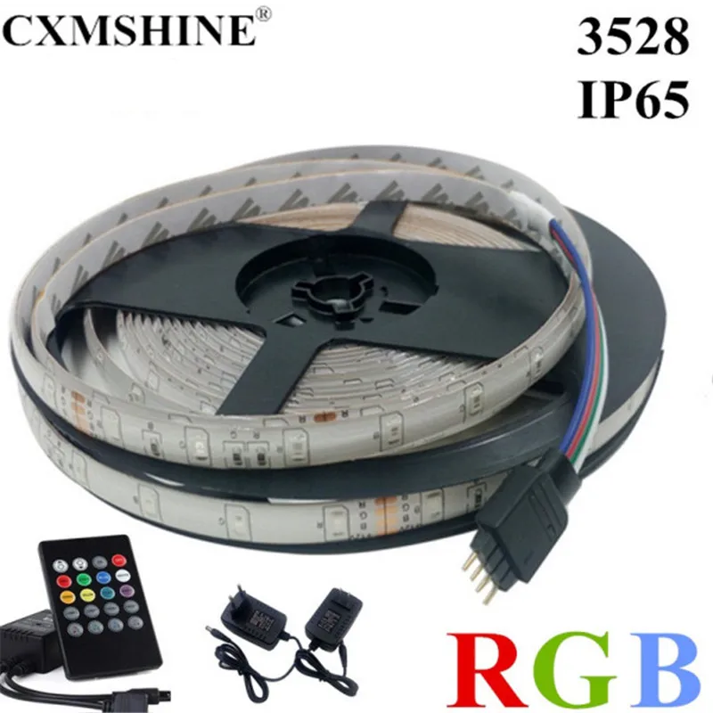 3528 RGB Led Strip Light 5M Waterproof SMD Diode Tape Led Ribbon with Music Remote Controller DC12V Power Adapter
3528 RGB Led Strip Light 5M Waterproof SMD Diode Tape Led Ribbon with Music Remote Controller DC12V Power Adapter