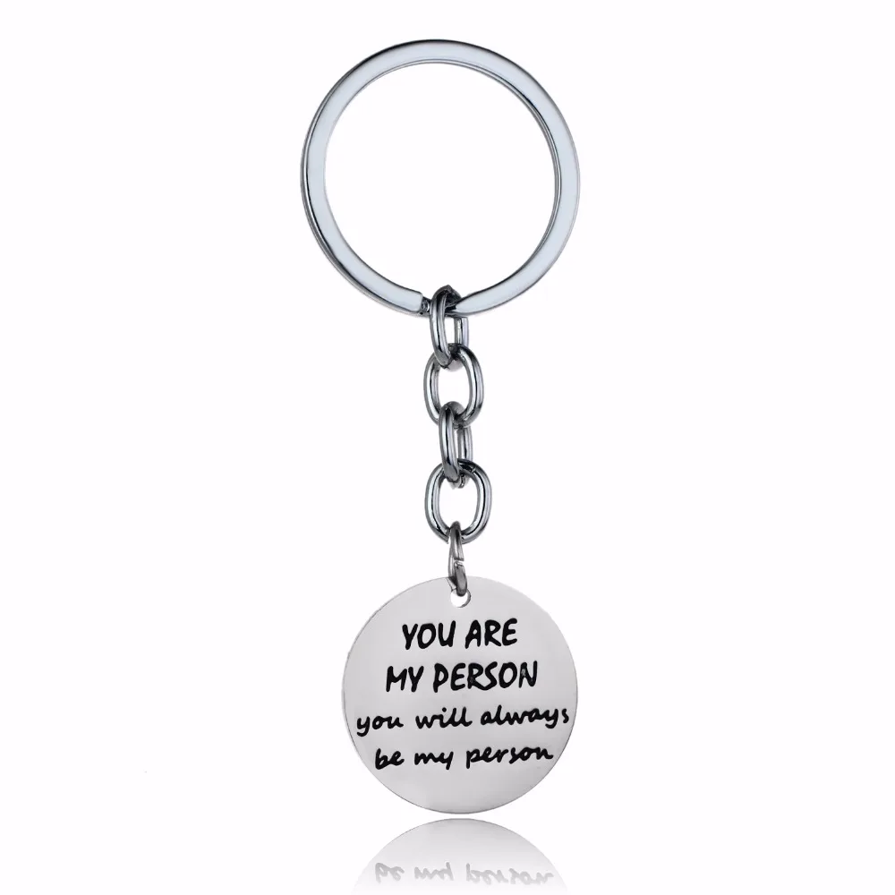 New Greys Anatomy Keychain You Are My Person You Will Always Be My Person Stainless Steel Keyring Friend Couples Key Chain Gifts
New Greys Anatomy Keychain You Are My Person You Will Always Be My Person Stainless Steel Keyring Friend Couples Key Chain Gifts