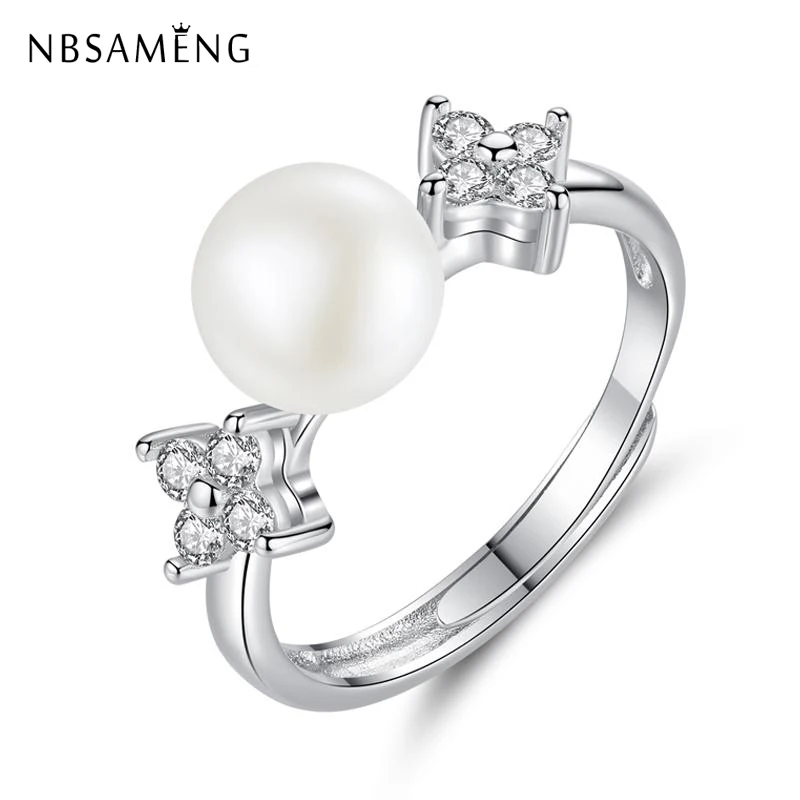 Authentic 925 Sterling Silver Genuine Natural Freshwater Crystal Pearl Crystal Adjustable Rings Rings 8-9mm Pearl Women Jewelry
Authentic 925 Sterling Silver Genuine Natural Freshwater Crystal Pearl Crystal Adjustable Rings Rings 8-9mm Pearl Women Jewelry