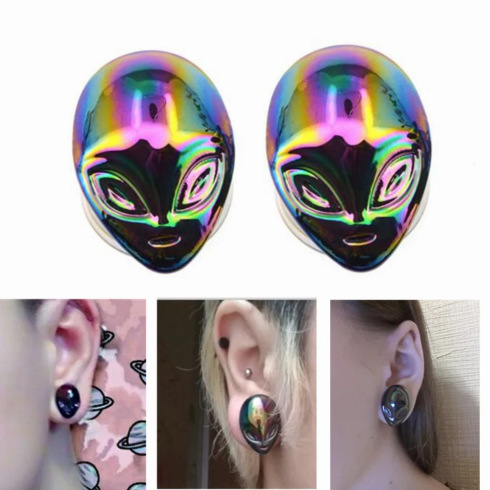 BODY PUNK Wholesale 10 pairs/set Irridescent alien Pyrex Glass Gauges Ear Expanders Ear Plugs and Tunnel Piercing Body Jewelry
BODY PUNK Wholesale 10 pairs/set Irridescent alien Pyrex Glass Gauges Ear Expanders Ear Plugs and Tunnel Piercing Body Jewelry
