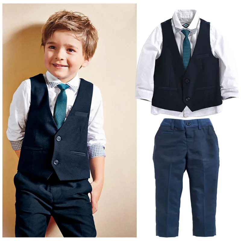 free shipping wholesale newest autumn gentleman fashion tie pockets vest white full shirt trousers 4pc Set boys clothing sets
free shipping wholesale newest autumn gentleman fashion tie pockets vest white full shirt trousers 4pc Set boys clothing sets