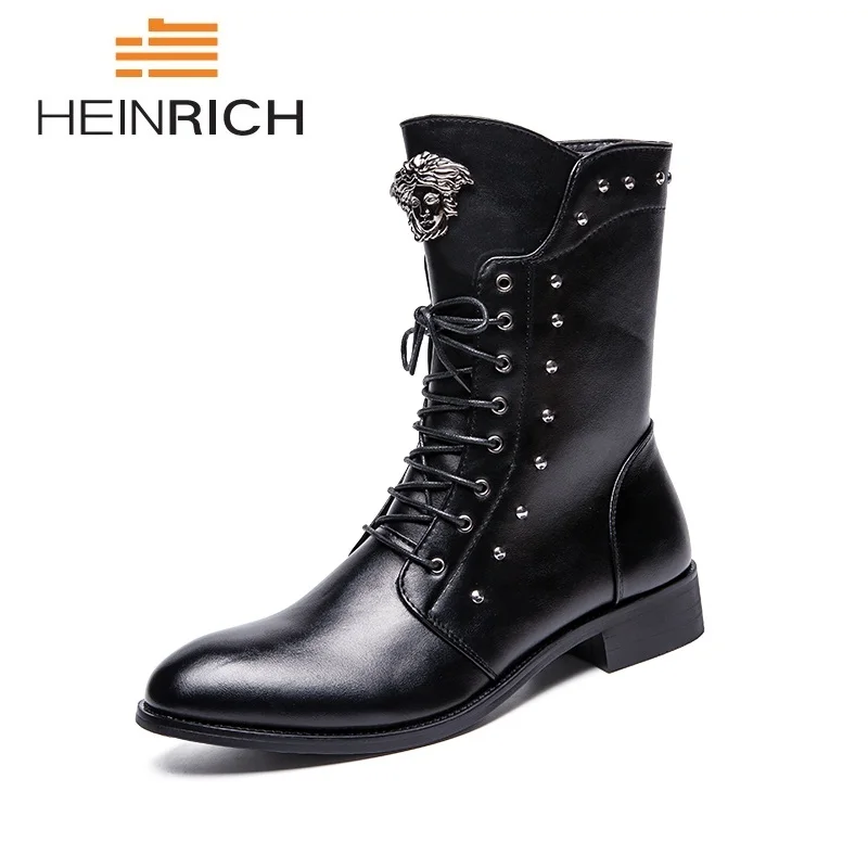 HEINRICH Leather Boots Male Autumn Winter Boots Men New Fashion Motorcycle Boots Man Botte Moto Botines Hombre Cuero
HEINRICH Leather Boots Male Autumn Winter Boots Men New Fashion Motorcycle Boots Man Botte Moto Botines Hombre Cuero