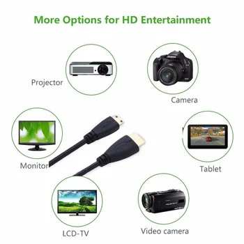 New High speed Gold Plated HDMI TO MINI HDMI 1M,1.5m,2M,3M,5M Plug Male-Male HDMI Cable 1.4 Version 1080p 3D for TABLETS DVD
New High speed Gold Plated HDMI TO MINI HDMI 1M,1.5m,2M,3M,5M Plug Male-Male HDMI Cable 1.4 Version 1080p 3D for TABLETS DVD