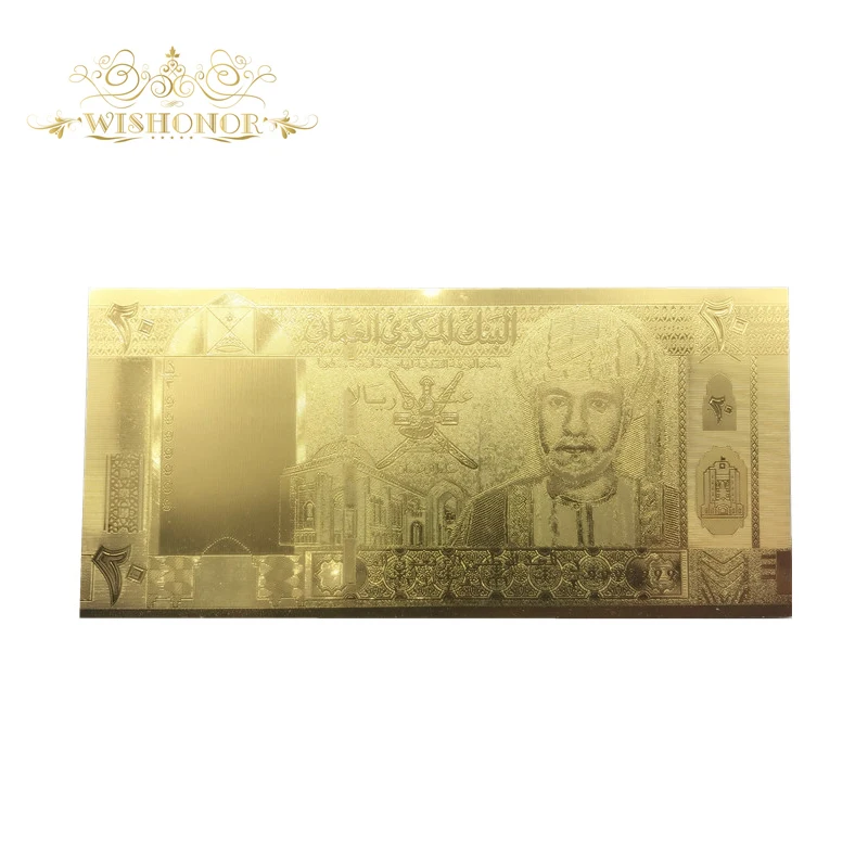10Pcs/Lot Nice OMAN Banknotes 20 Rial Banknote in Pure 24K Gold Plated Replica Fake Money For Beautiful Gifts
10Pcs/Lot Nice OMAN Banknotes 20 Rial Banknote in Pure 24K Gold Plated Replica Fake Money For Beautiful Gifts