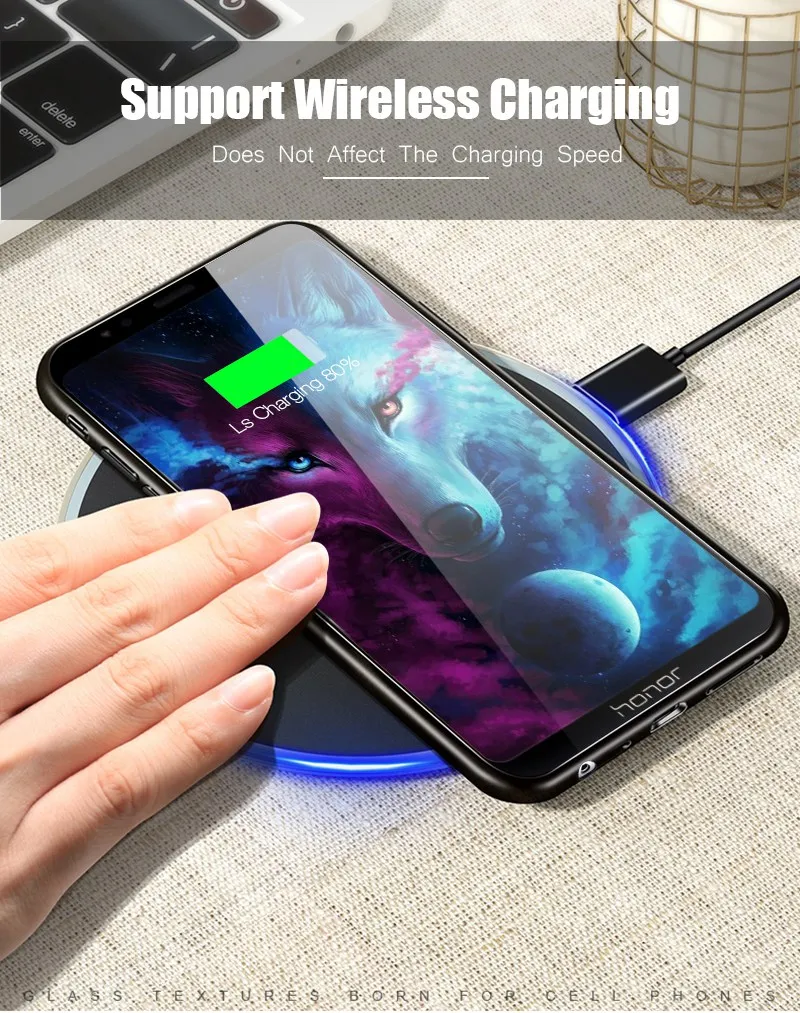 Hisomone Animal Tempered Glass Case For Huawei P20 Lite Pro Mate 10 Lite P Smart Enjoy 7S Pattern Case On Honor 9 Lite 9 10