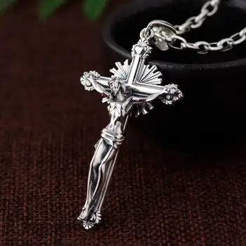 FNJ 925 Silver Jesus Cross Pendant New Fashion Pure Original S925 Thai Silver Pendants Women for Jewelry Making
FNJ 925 Silver Jesus Cross Pendant New Fashion Pure Original S925 Thai Silver Pendants Women for Jewelry Making