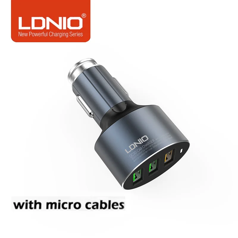 LDNIO 3USB Mobile Phone Charge QC3.0 Fast Car Charger 5V3.6A Charger For Samsung S9 S8 Plus Xiaomi Tablet Charger Quick Charge
LDNIO 3USB Mobile Phone Charge QC3.0 Fast Car Charger 5V3.6A Charger For Samsung S9 S8 Plus Xiaomi Tablet Charger Quick Charge