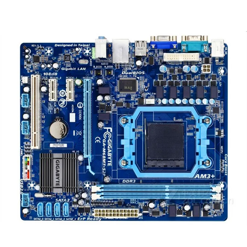 Original For Gigabyte GA-M68MT-S2P Motherboard DDR3 Socket AM3 M68MT-S2P Desktop Mainboard M68MT-S2P Micro ATX VGA
Original For Gigabyte GA-M68MT-S2P Motherboard DDR3 Socket AM3 M68MT-S2P Desktop Mainboard M68MT-S2P Micro ATX VGA