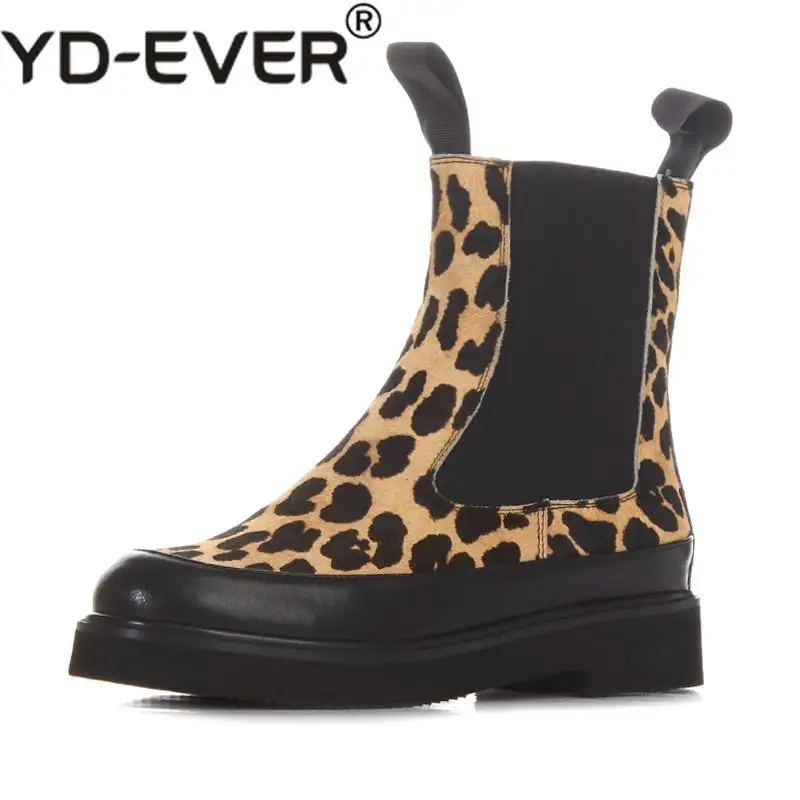 YD-EVER Fashion Women Winter Brand Shoes Round Toe horsehair Leopard Grain Mid-calf Boots Low-heel Chelsea Platform Boots
YD-EVER Fashion Women Winter Brand Shoes Round Toe horsehair Leopard Grain Mid-calf Boots Low-heel Chelsea Platform Boots