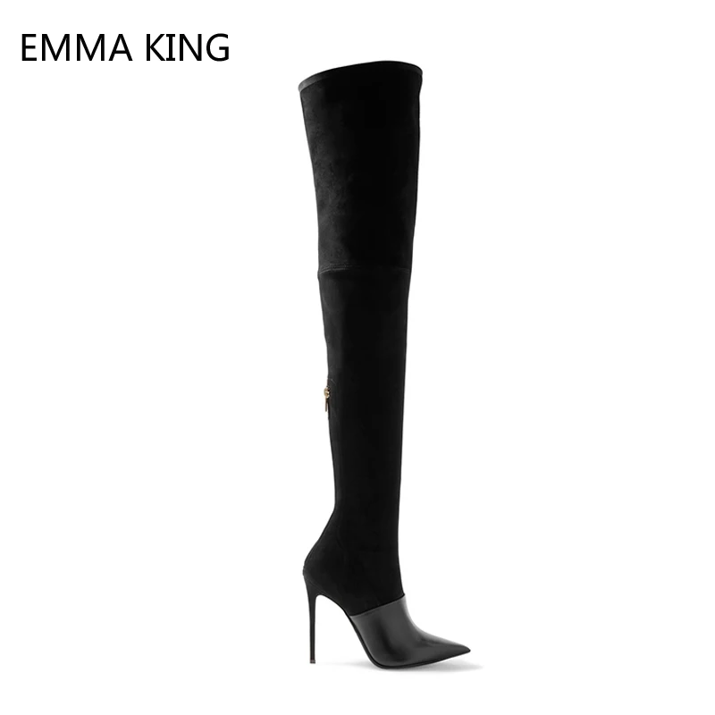 2018 Women Stretch Slim Over the Knee Boots Fashion Autumn Winter Pointed Toe Stiletto Heels Shoes Thigh High Boots For Ladies
2018 Women Stretch Slim Over the Knee Boots Fashion Autumn Winter Pointed Toe Stiletto Heels Shoes Thigh High Boots For Ladies