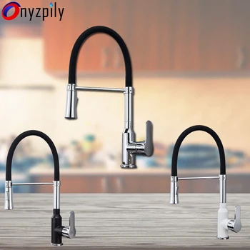 Chrome Black White Painting Kitchen Faucet Hot&Cold Water Mixer Sink Faucet Single Handle Pull Out Kitchen Tap torneira
Chrome Black White Painting Kitchen Faucet Hot&Cold Water Mixer Sink Faucet Single Handle Pull Out Kitchen Tap torneira